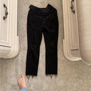 PinkBlush Black Distressed Maternity Women’s Jeans 29